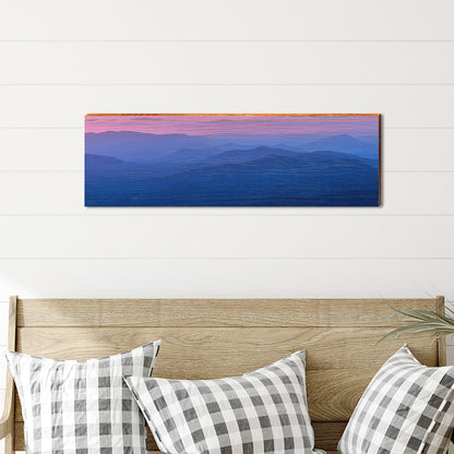 Blue Ridge Mountains | Wall Art Print on Real Wood