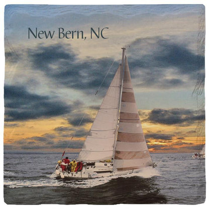 New Bern, NC Regatta | Absorbent Ceramic Drink Coaster