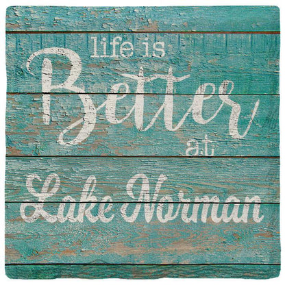 Life is Better at Lake Norman | Absorbent Ceramic Drink Coaster