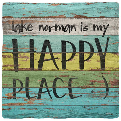 Lake Norman is My Happy Place | Absorbent Ceramic Drink Coaster
