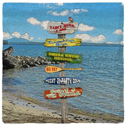 Table Rock Lake Lake Directional | Absorbent Ceramic Drink Coaster