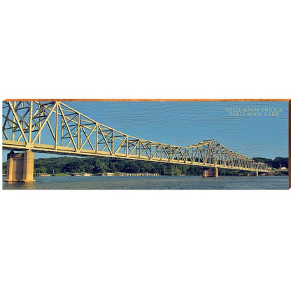 Shell Knob Bridge Table Rock Lake | Wall Art Print on Real Wood