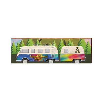 Appalachian State‚Ñ¢ Camper Van Tie Dye | Collegiate Wood Wall Art Print