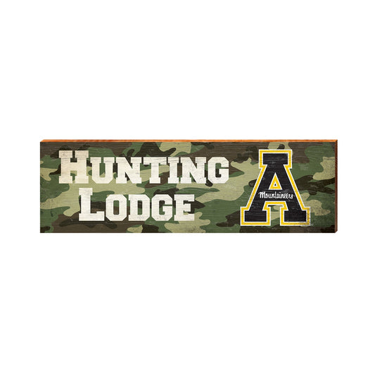 Appalachian State‚Ñ¢ Hunting Lodge Camo | Collegiate Wood Wall Art Print