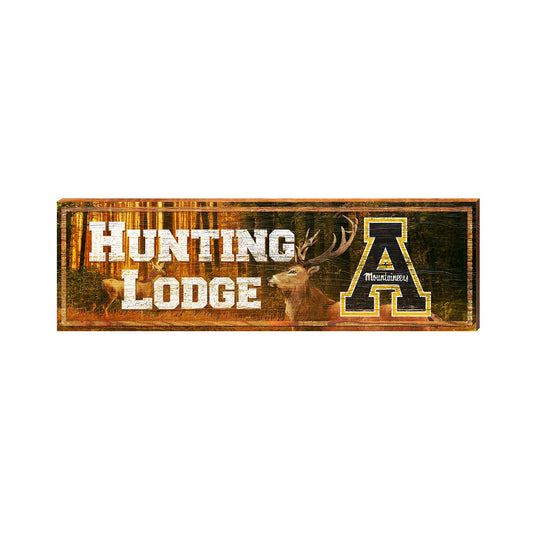 Appalachian State‚Ñ¢ Hunting Lodge Deer | Collegiate Wood Wall Art Print