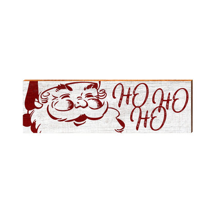 Santa Ho Ho Ho Sign | Wall Art Print on Real Wood