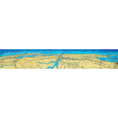 Jupter Florida NOAA Chart | Wall Art Print on Real Wood