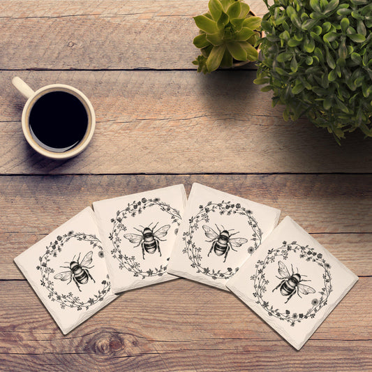 Farmhouse Bumblebee | Drink Coaster