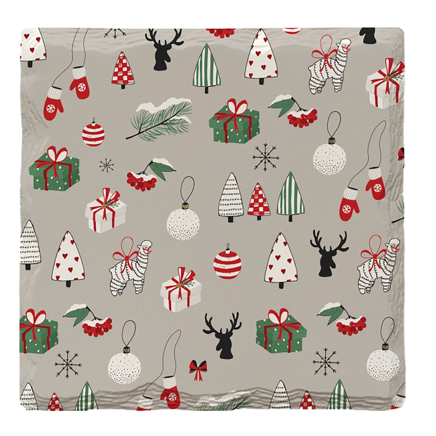 Holiday Christmas Pattern | Drink Coaster