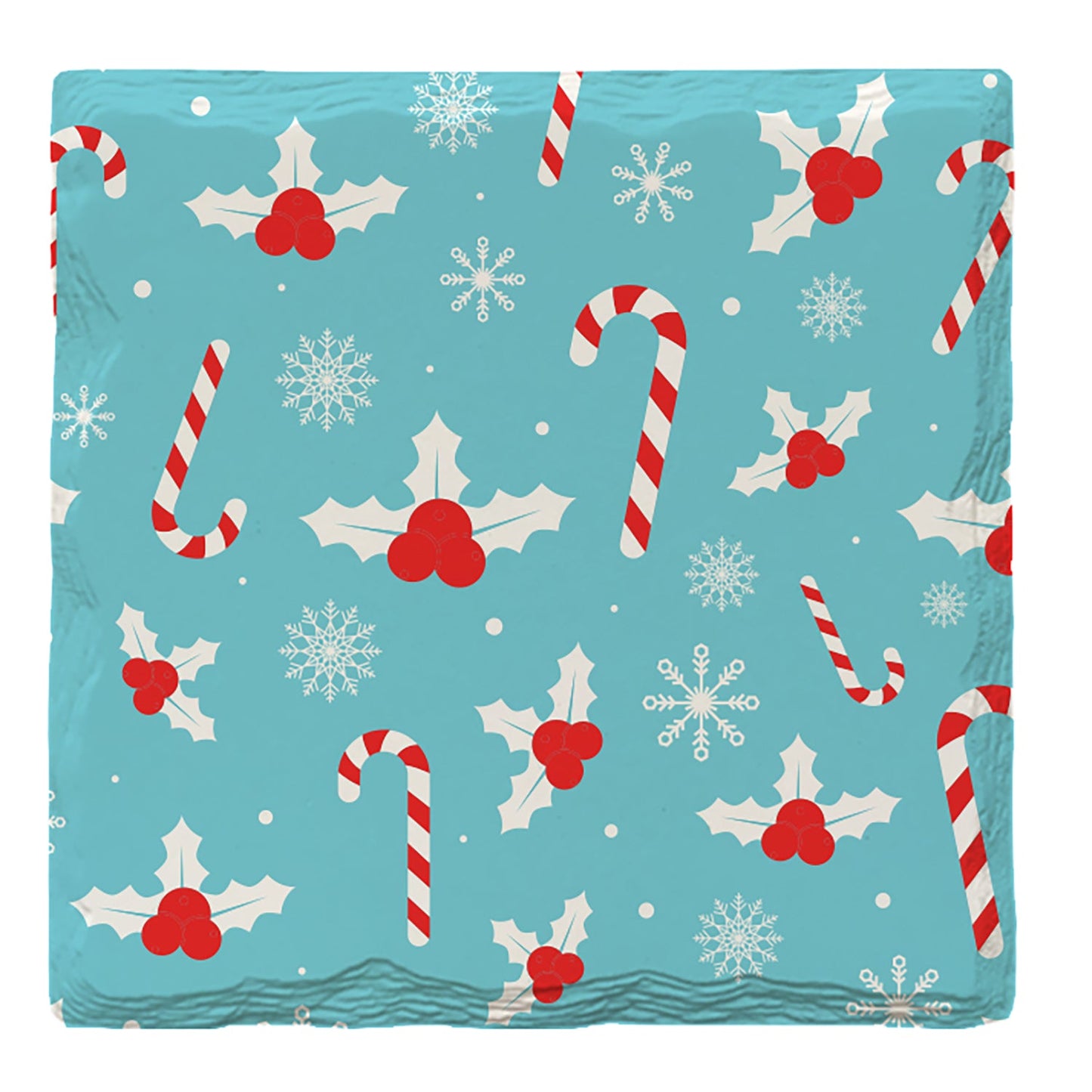 Holiday Christmas Candy Cane | Drink Coaster