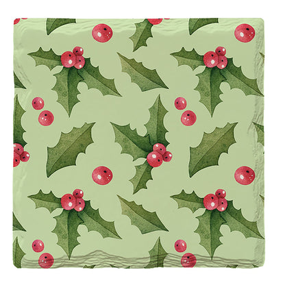 Holiday Christmas Holly | Drink Coaster