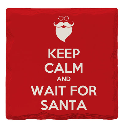 Holiday Chritmas Keep Calm Santa | Drink Coaster