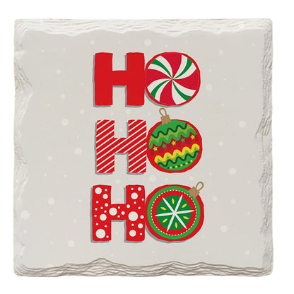 Holiday Christmas Santa Ho Ho Ho | Drink Coaster