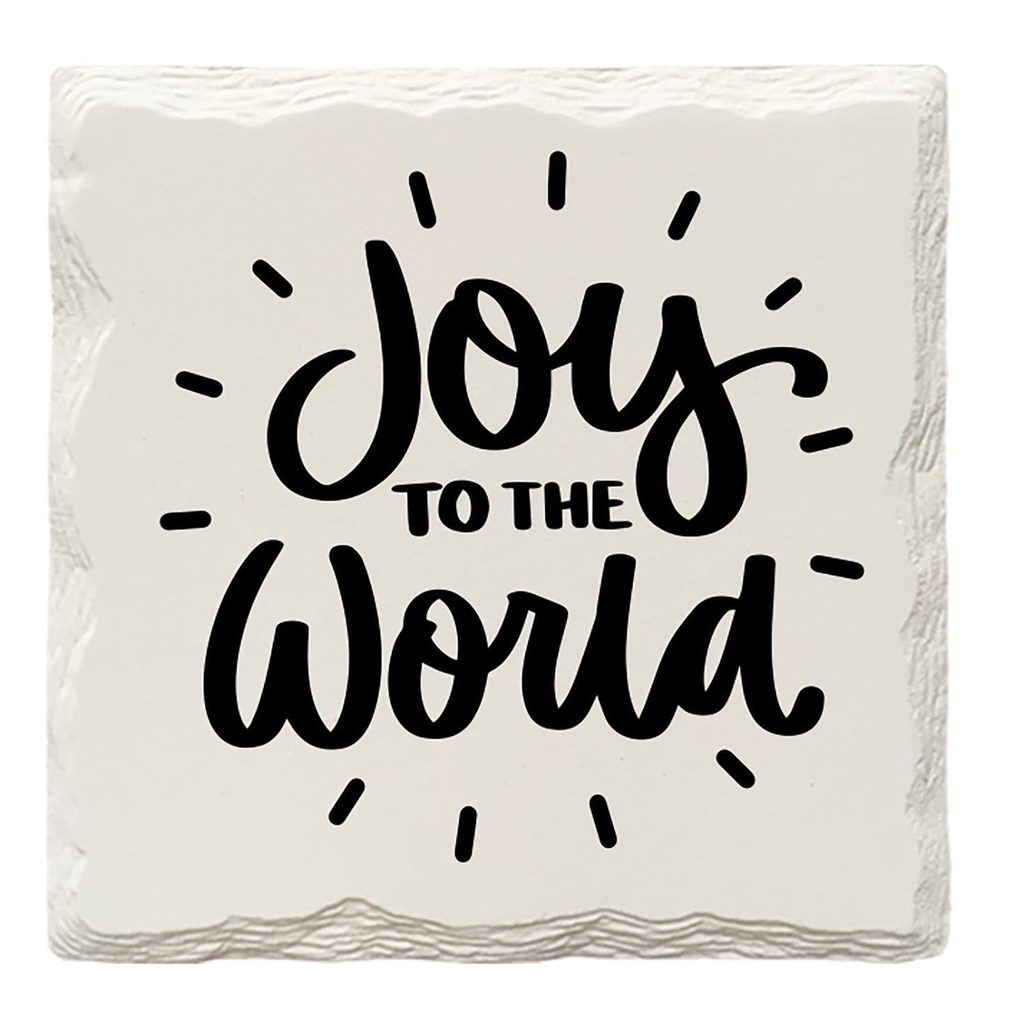 Holiday Christmas Joy to the World | Drink Coaster