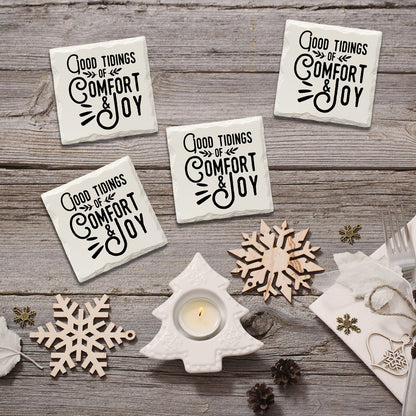 Holiday Christmas Good Tidings | Drink Coaster