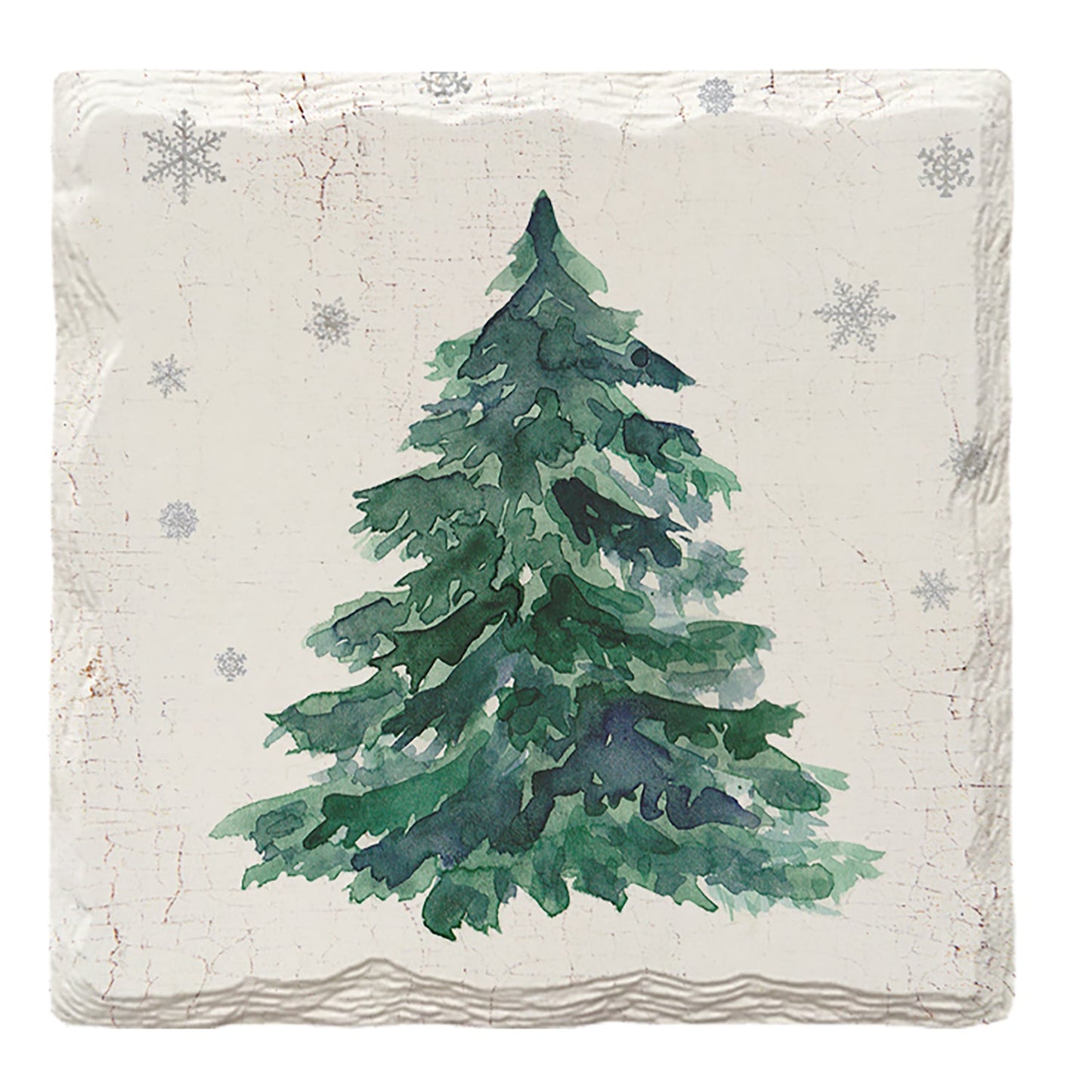 Watercolor Christmas Tree | Drink Coaster