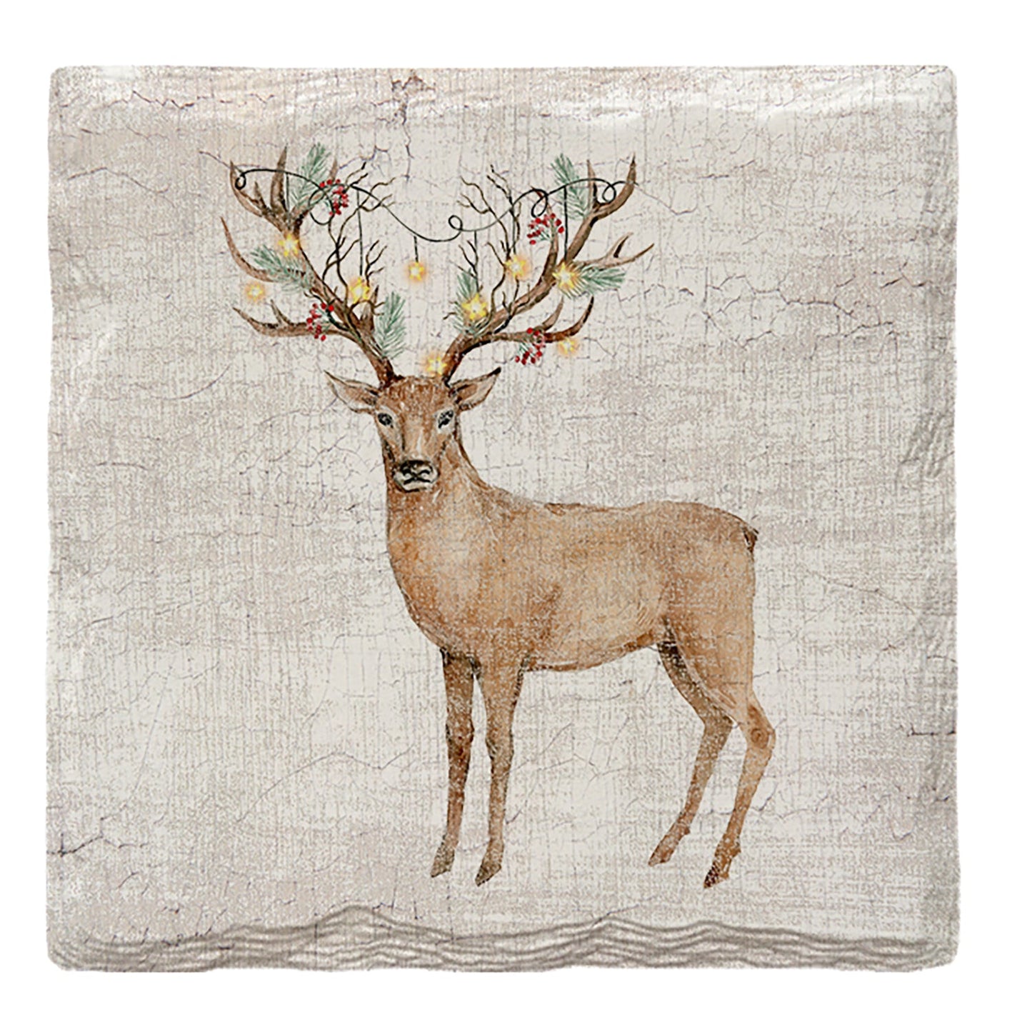 Holiday Christmas Reindeer | Drink Coaster