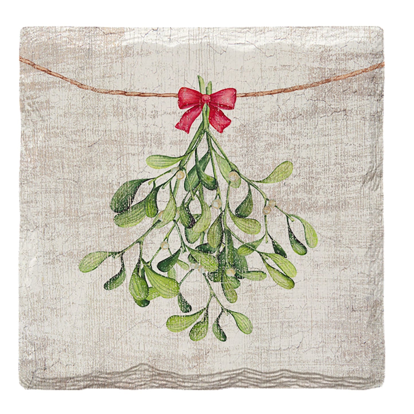 Holiday Christmas Mistletoe | Drink Coaster