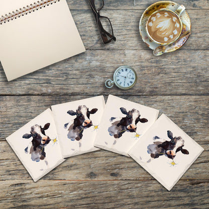 Watercolor Cow | Drink Coaster