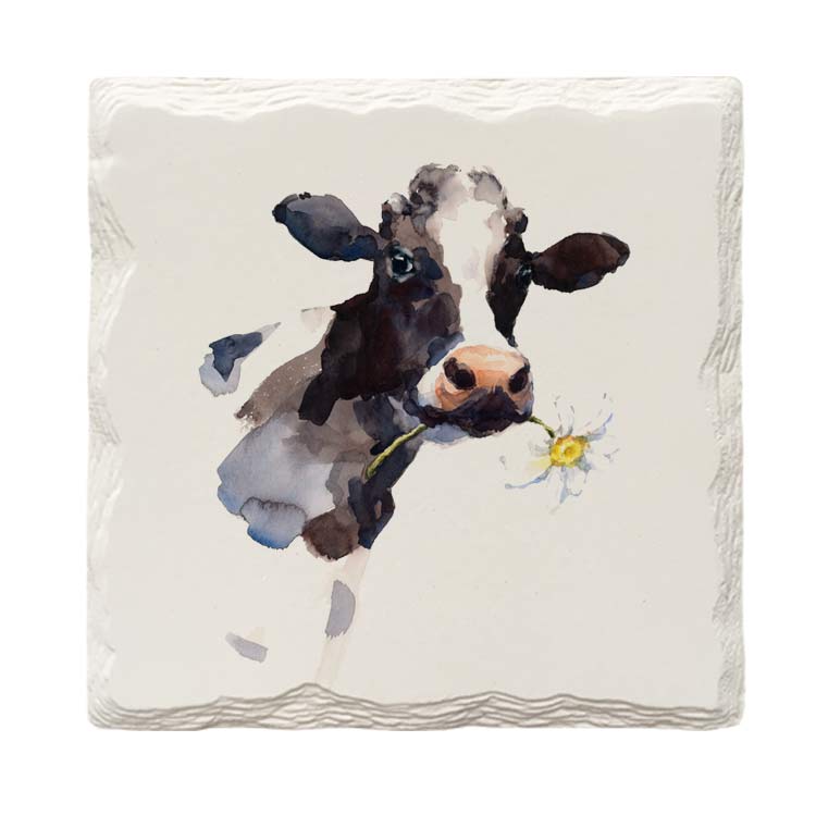 Watercolor Cow | Drink Coaster