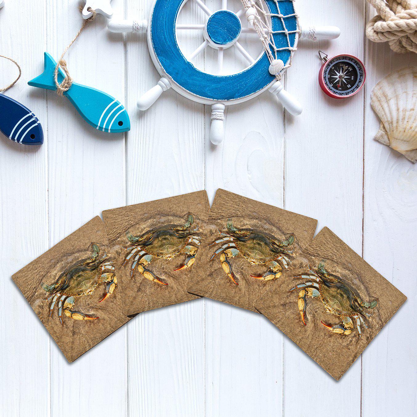 Beachy Crab |Drink Coaster