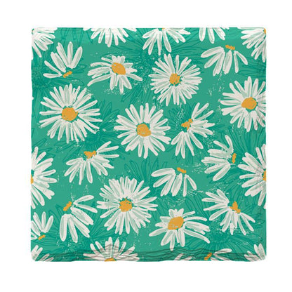 Teal Daisies | Drink Coaster