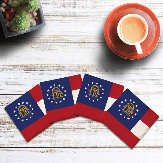 Georgia State Flag | Drink Coaster