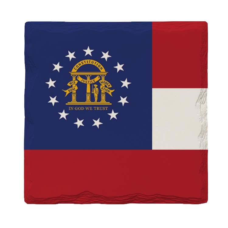 Georgia State Flag | Drink Coaster