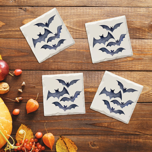 Halloween Watercolor Bats | Drink Coaster