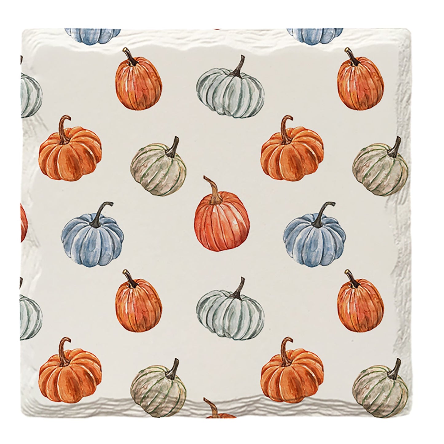 Halloween Watercolor Colorful Pumpkins Pattern | Drink Coaster