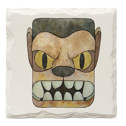 Halloween Watercolor Monster | Drink Coaster