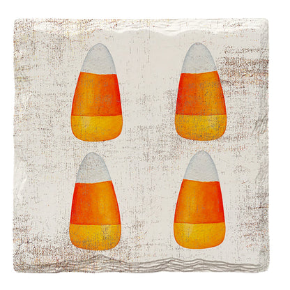 Halloween Watercolor Candy Corn | Drink Coaster