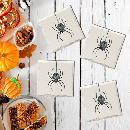 Halloween Watercolor Spider | Drink Coaster