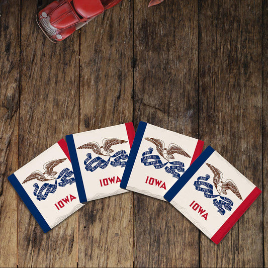 Iowa State Flag | Drink Coaster