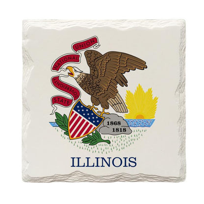 Illinois State Flag | Drink Coaster