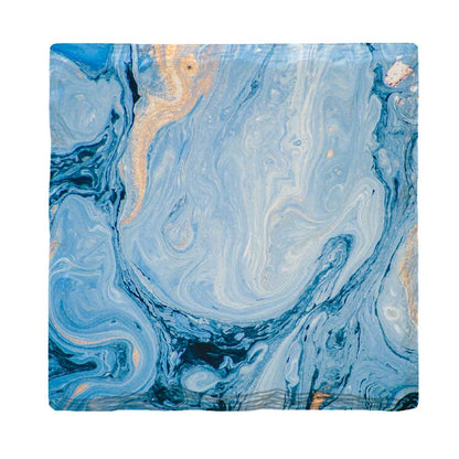 Blue Swirl Marbling |Drink Coaster