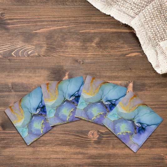 Abyss Marbling | Drink Coaster