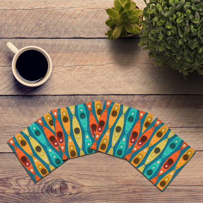 Colorful Kayaks | Drink Coaster