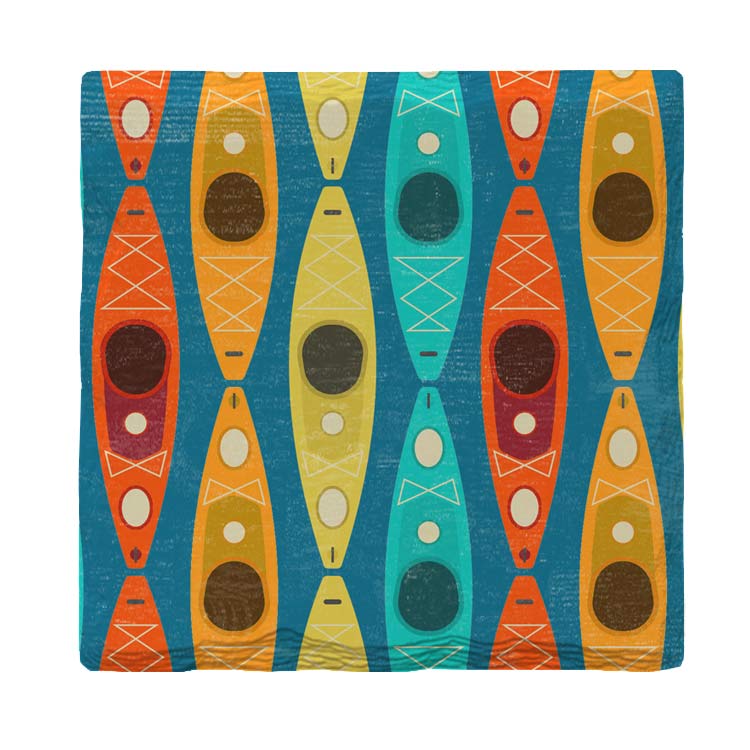 Colorful Kayaks | Drink Coaster