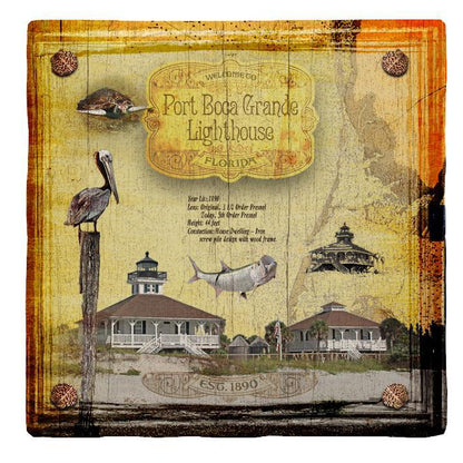 Port Boca Grande Lighthouse, Florida | Drink Coaster