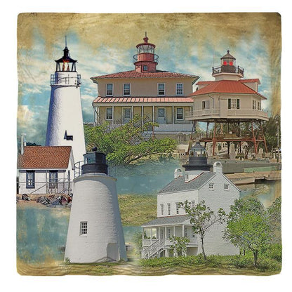 Eastern Shore Chesapeake Bay Lighthouses |Drink Coaster