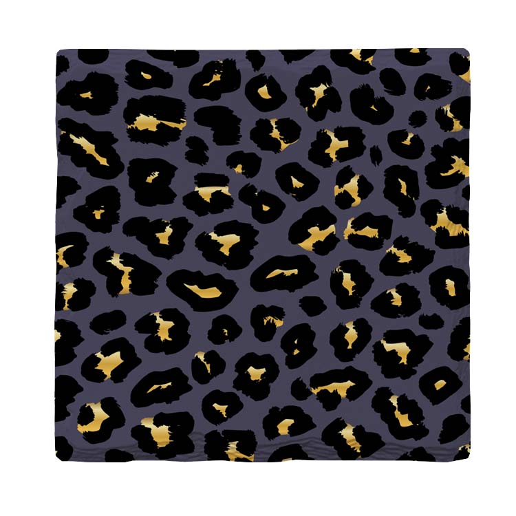 Purple Leopard Print |Drink Coaster