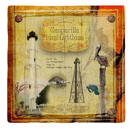 Gasparilla Island Lighthouse, Florida |Drink Coaster