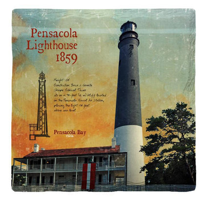 Pensacola Lighthouse, Florida Dark|Drink Coaster