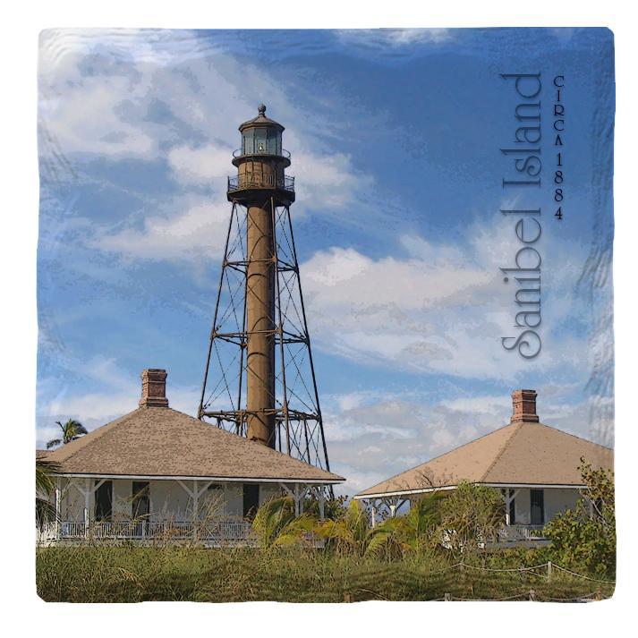 Sanibel Island Lighthouse, Florida |Drink Coaster