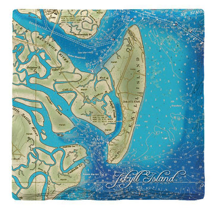 Jekyll Island, Georgia Map | Drink Coaster |