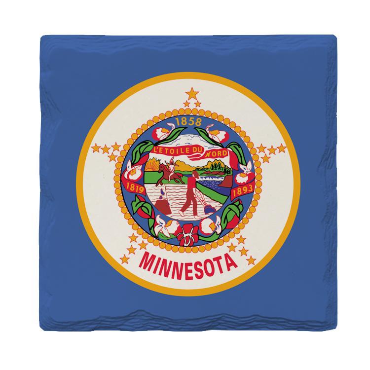 Minnesota State Flag | Drink Coaster