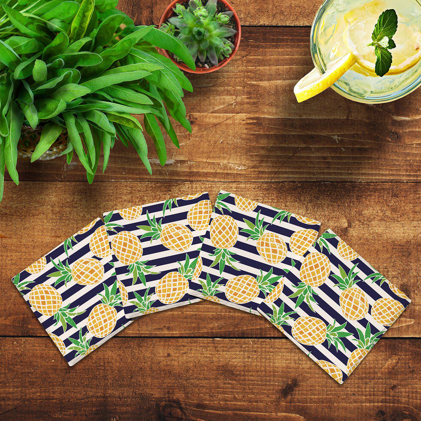 Pineapple Pattern | Drink Coaster