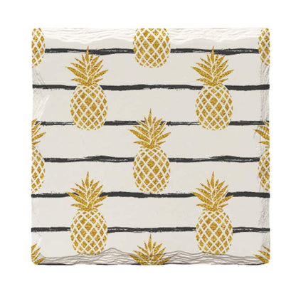 Golden Pineapples | Drink Coaster