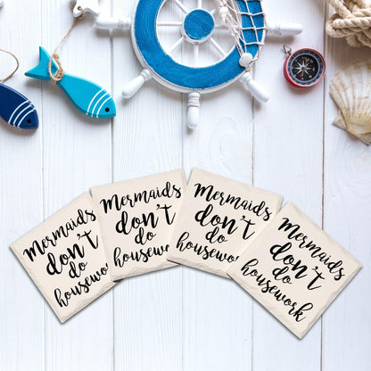 Mermaids Don't Do Housework | Drink Coaster